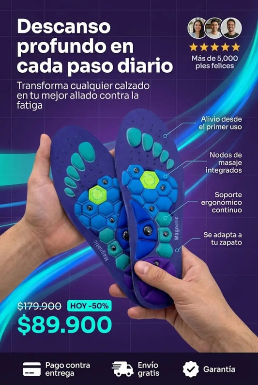plantilla magnética de acupresión