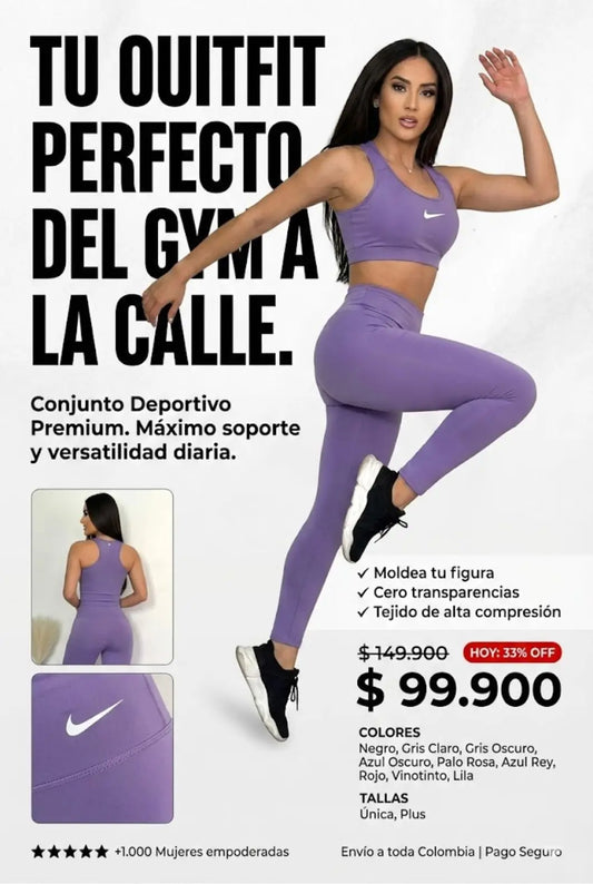 CONJUNTO DEPORTIVO LEGGINS + TOP